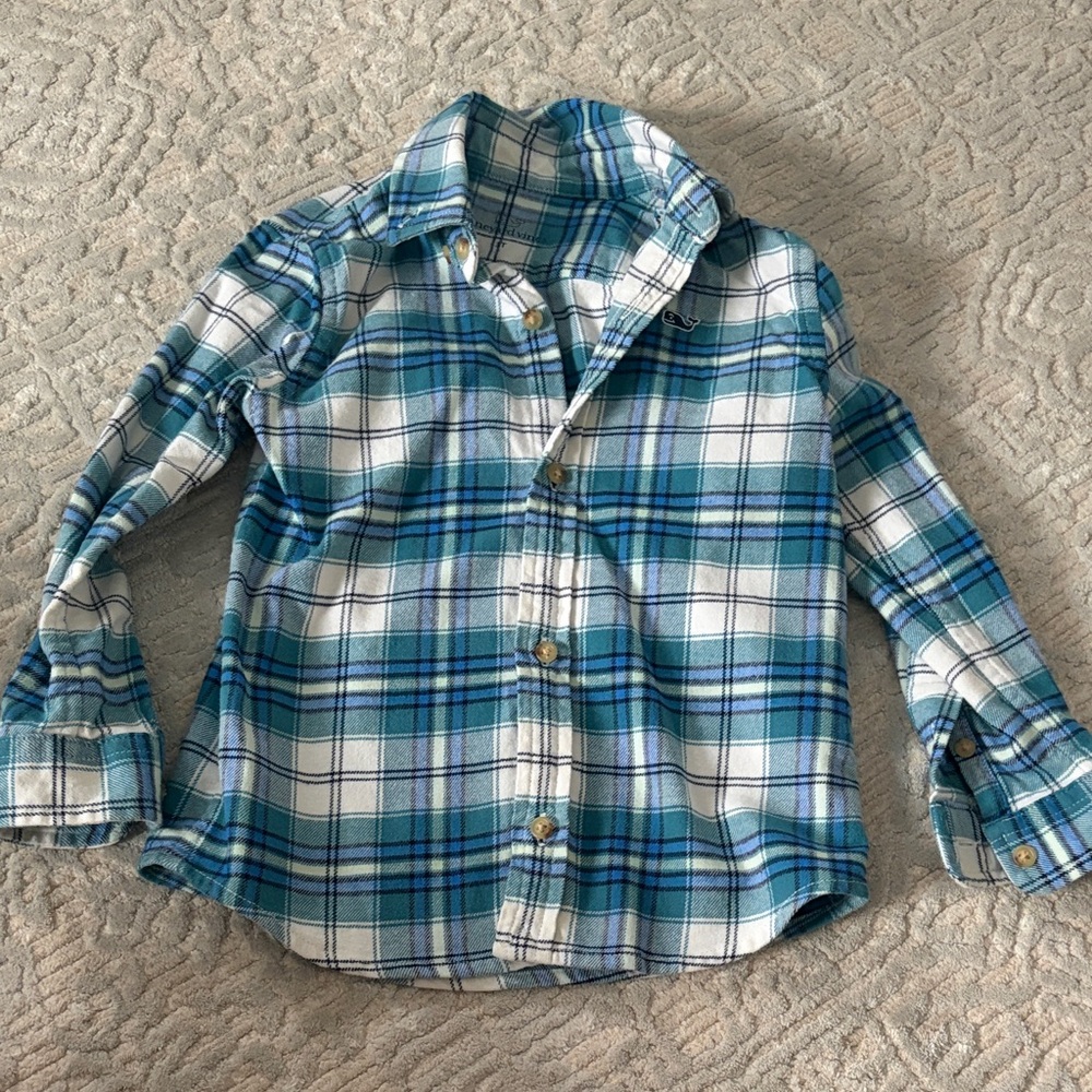 Vineyard Vines Plaid Kids Button-down